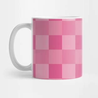 Checks and Swirls in Pink Mug